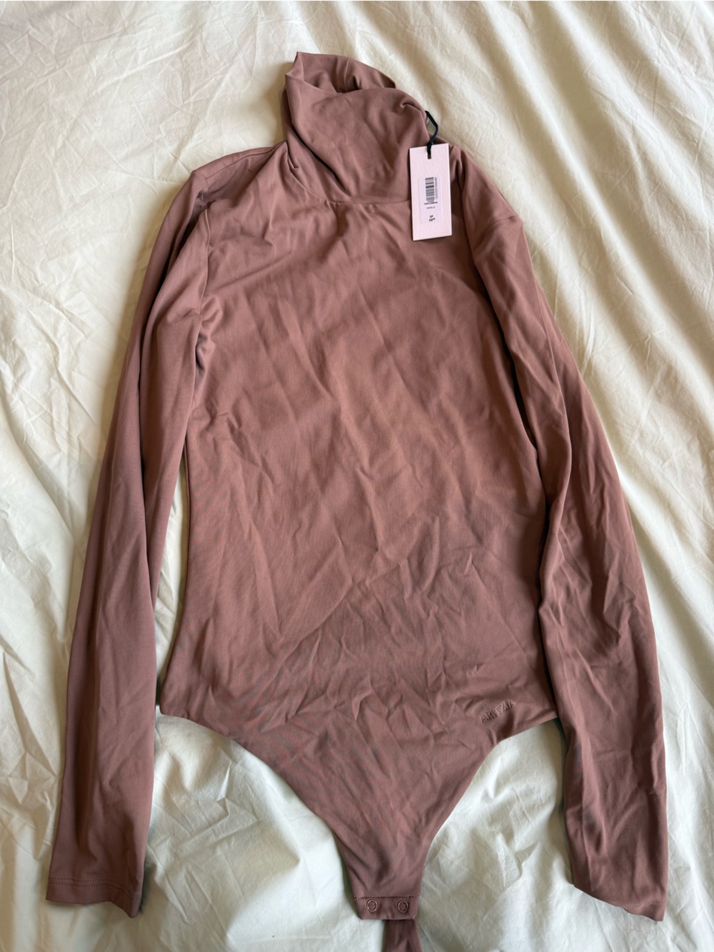 Aritzia Contour Turtleneck Long Sleeve Bodysuit - Beige - NWT